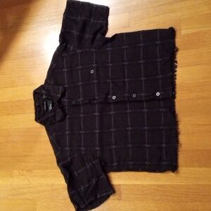 Marc Edwards Linen Blend Cropped Raw hem small